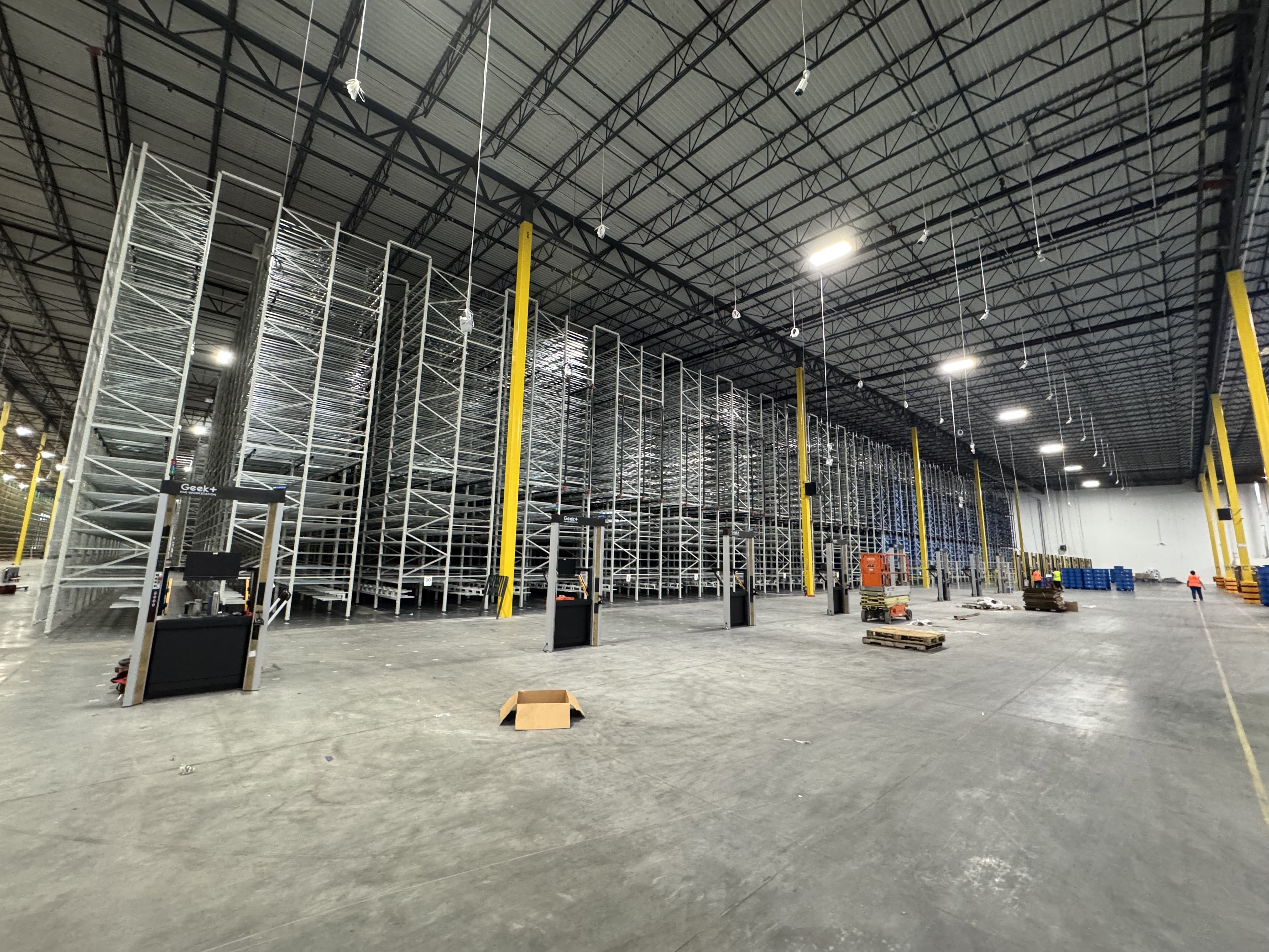 Warehouse operations background